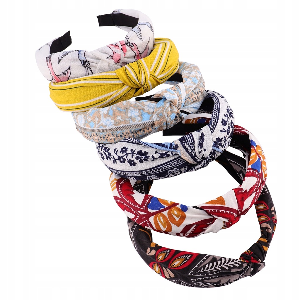 Bandana Headband Elastic Headbands 6 Pcs