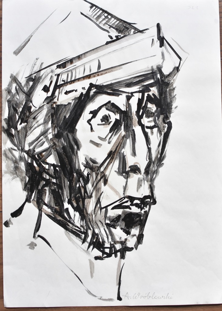 Andrzej Wróblewski - Gwasz - portret - nr. 321