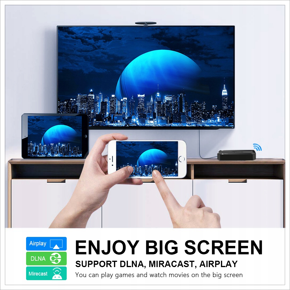 X96Q Android 10.0 TV Box Smart Allwinner H616 Quad Core H.265 2.4GHz Wifi  4K 3D 100M 2G 8G 16G OTA Upgrade TF Card Set Top Boxx