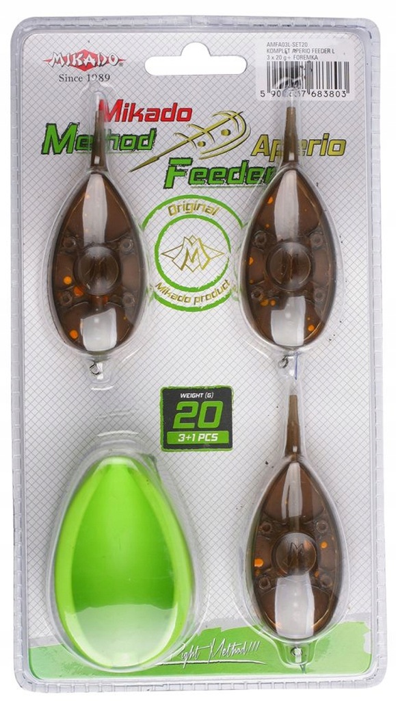 MIKADO Koszyki feeder APERIO L 15+20+30g + FOREMKA