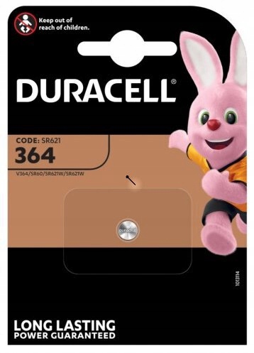 BATERIA SREBROWA DURACELL 364 363 SR621SW