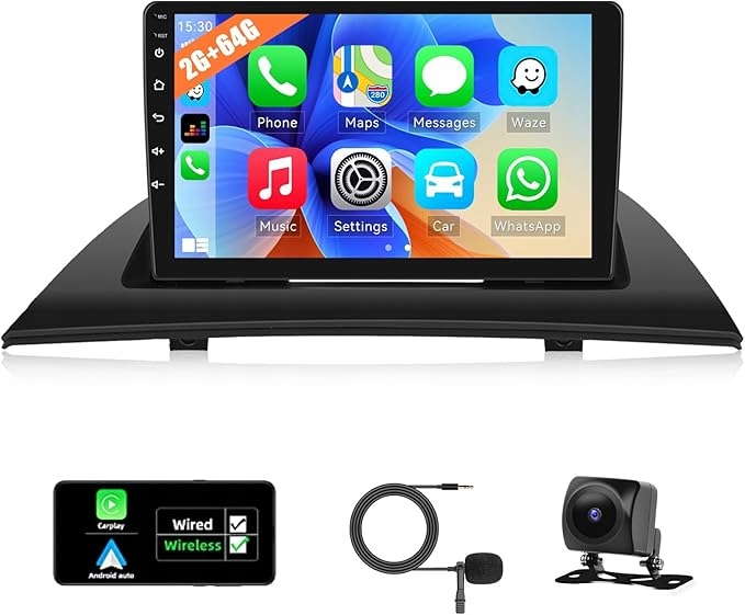 Radio samochodowe 2G+64G Android 13 9” BMW X3 E83 2004-2012 CarPlay Nav