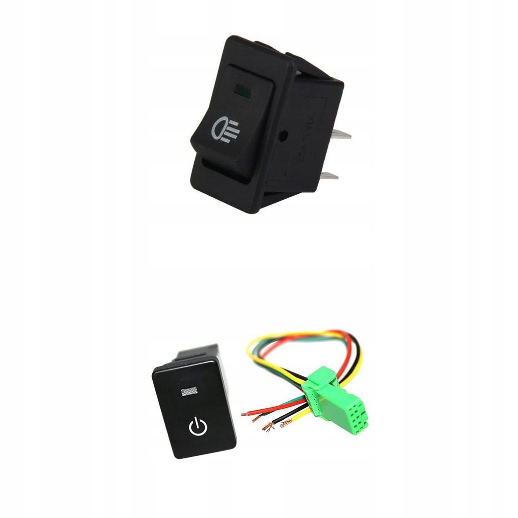 12V Universal Fog Light Switch LED Button+12V Push - 13537956029 ...