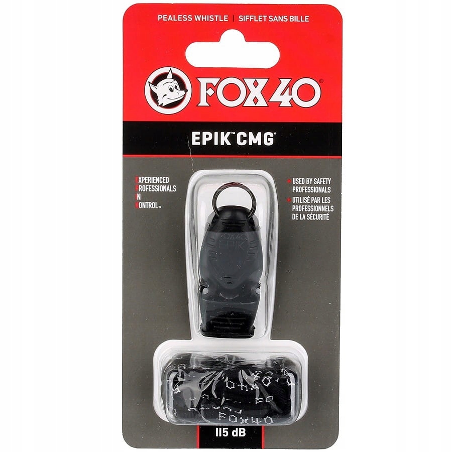 GWIZDEK FOX 40 EPIK 115 DB CZARNY NA TRENING DLA TRENERA
