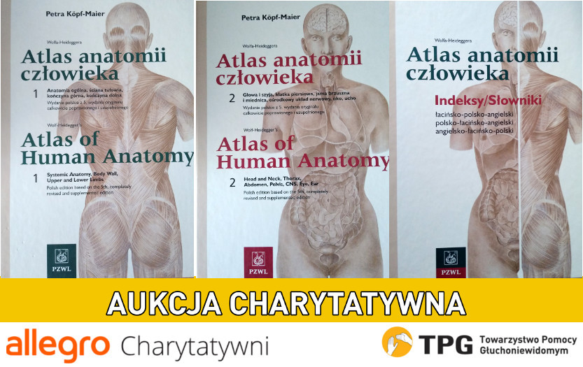 Atlas anatomii człowieka Maier tomy 1,2 + indeksy