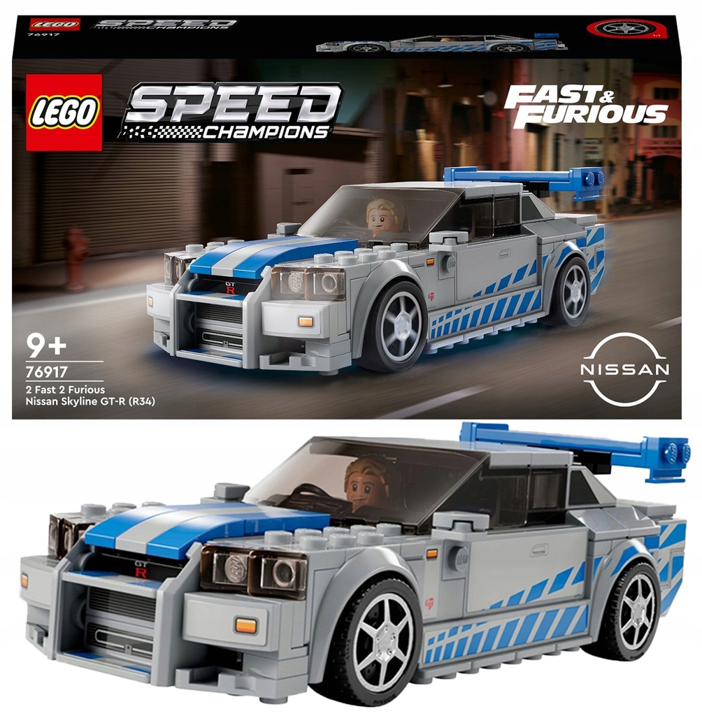 LEGO Speed Champions Nissan Skyline GT-R (R34) 76917 Za szybcy, za wściekli