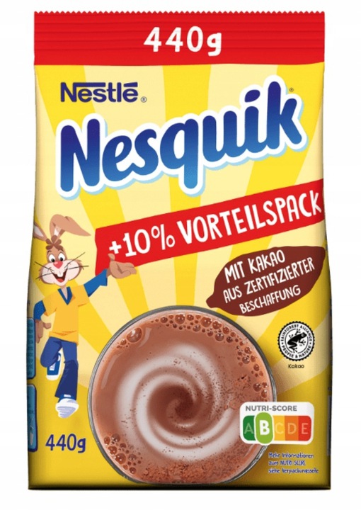 NESQUIK KAKAO ROZPUSZCZALNE Z WITAMINAMI 440G DE