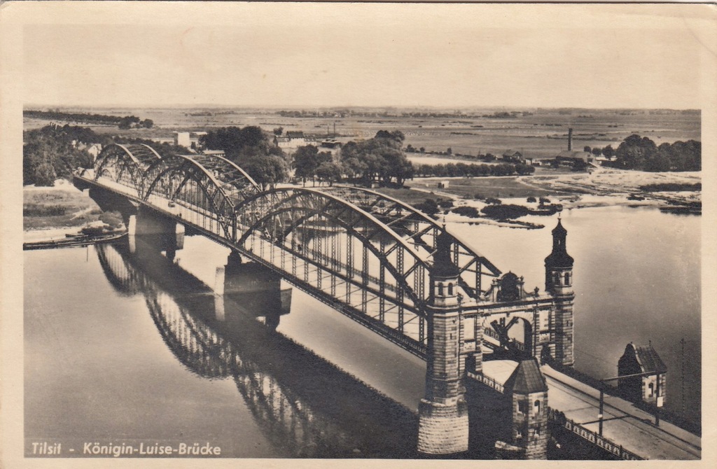 Tilsit Tylza Konigin-Luisa-Brucke (most)i ok.1930