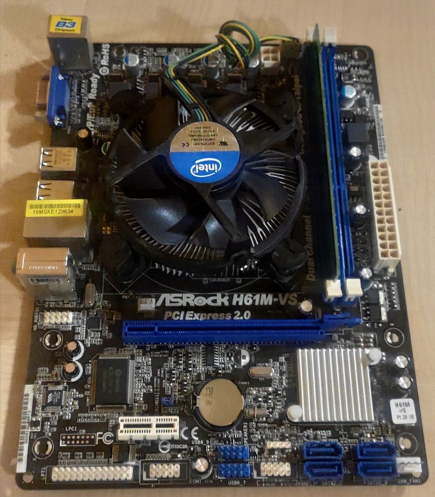 Płyta główna ASRock H61M-VS Micro ATX CPU COOL 2GB - 12864752458 ...
