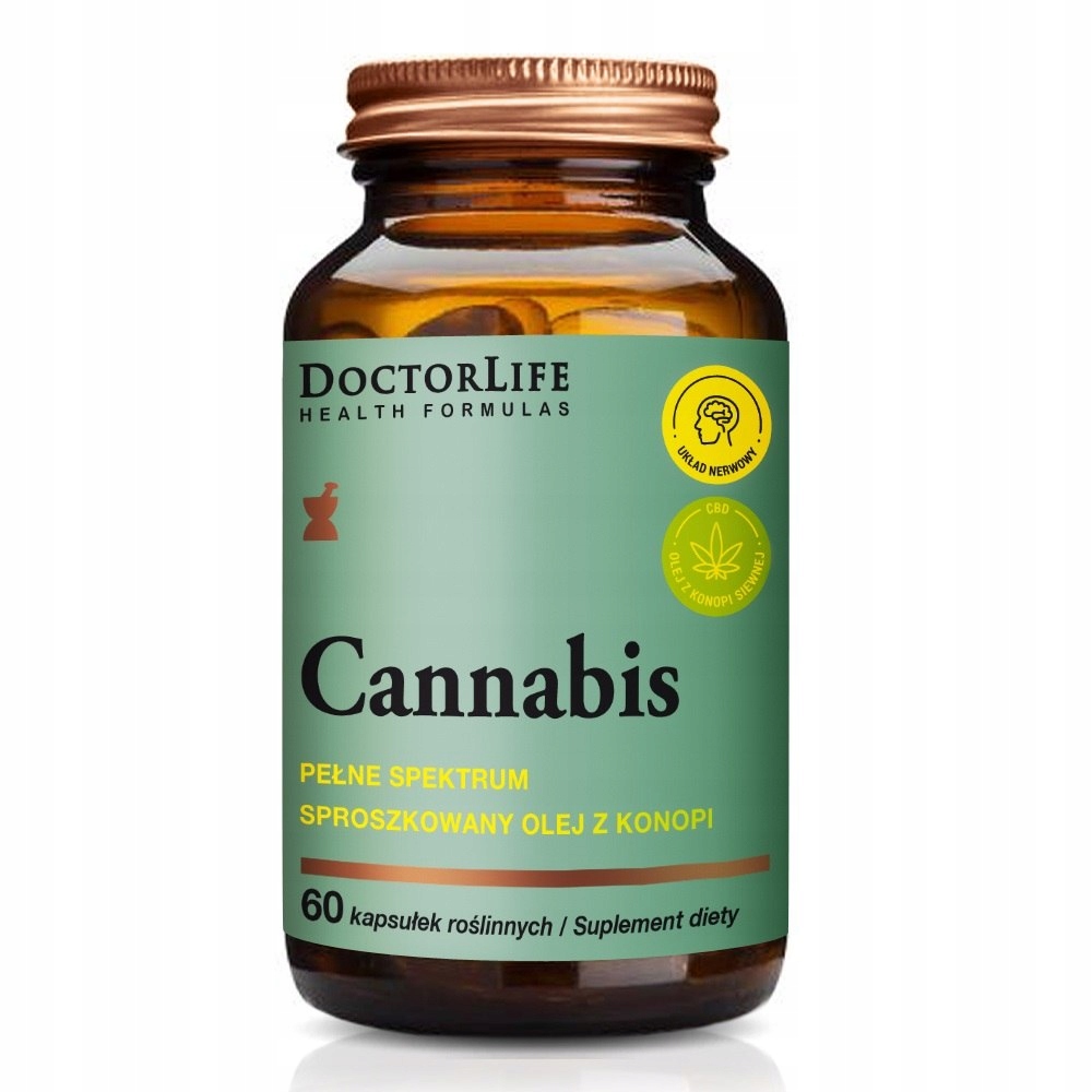 Doctor Life Cannabis 450mg suplement diety 60 kapsułek (P1)
