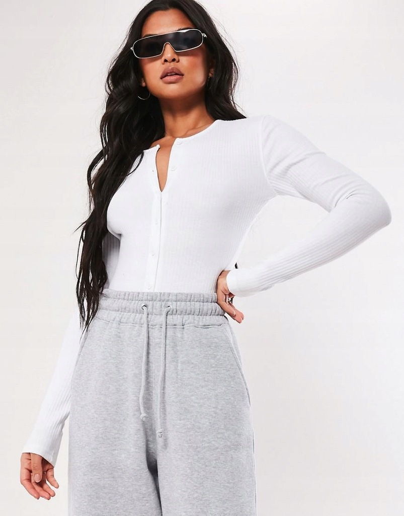 22W007 MISSGUIDED__NX8 BIAŁE BODY PRĄŻKI__S