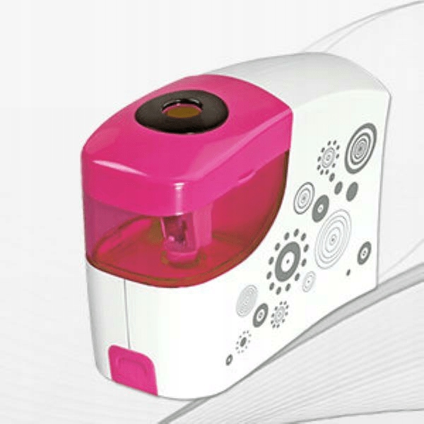 Temperówka na baterie różowo-biała - Kv900-Rb