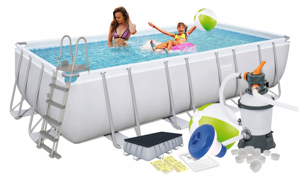 Basen ogrodowy stelażowy 488x244x122 Bestway 56671 - 9059462072 ...