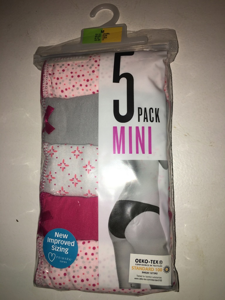 Majtki Figi damskie 5-pak PRIMARK ATMOSPHERE UK M