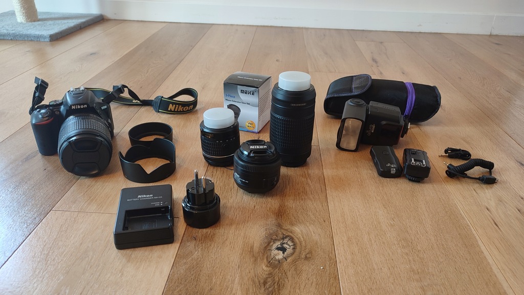 Nikon D5500 duży zestaw z 4 obiektywami