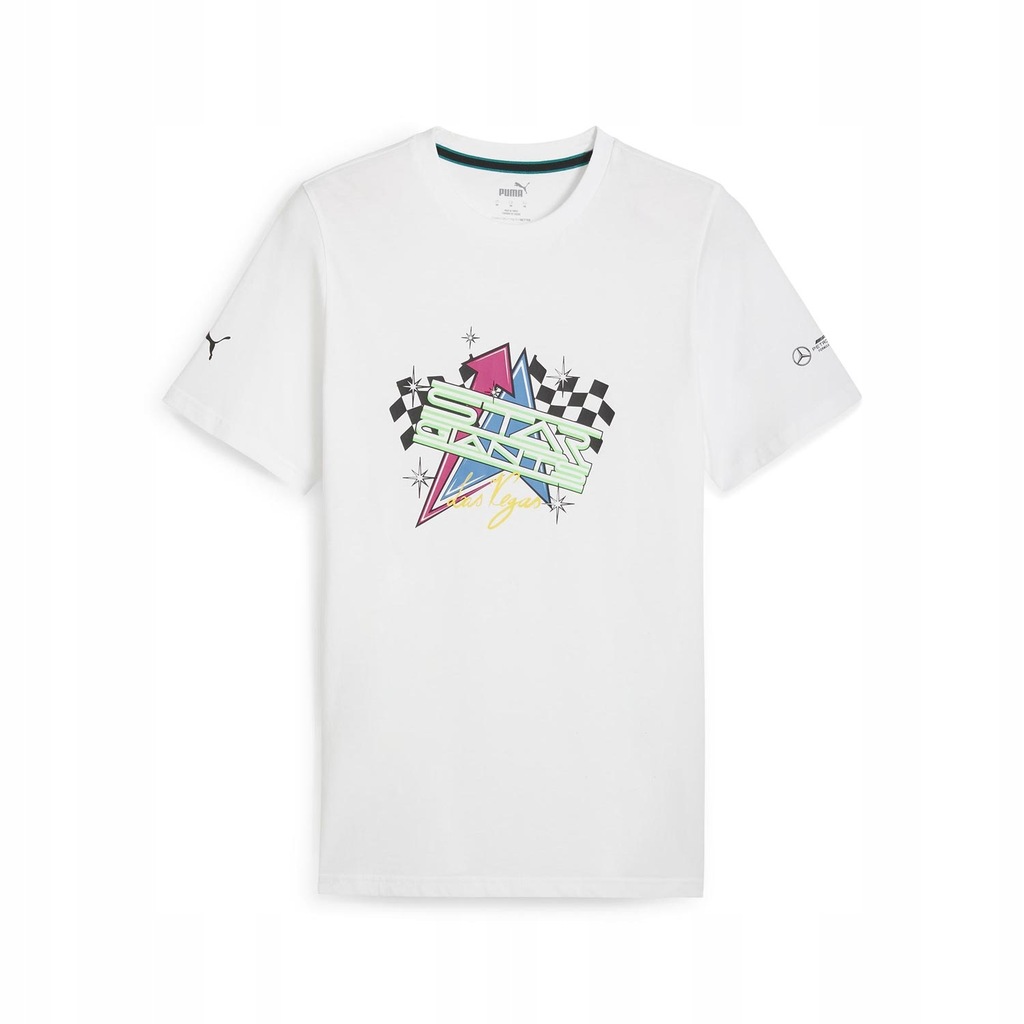 T-shirt męski Las Vegas biała Mercedes 2023 L
