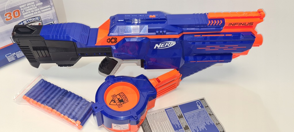 Купить АВТОМАТИЧЕСКАЯ ВИНТОВКА NERF N-STRIKE ELITE INFINUS E0438: отзывы, фото, характеристики в интерне-магазине Aredi.ru