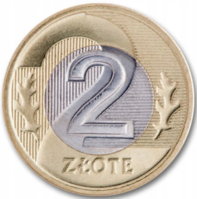 2 ZŁOTE -2017- MONETA OBIEGOWA - STAN 1