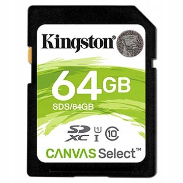 Karta pamięci SDXC Kingston Canvas Select