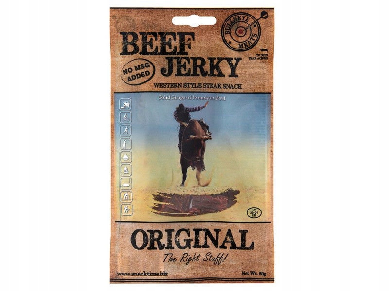 BULLSEYE MEATS WOŁOWINA BEEF JERKY ORGINAL 25 g