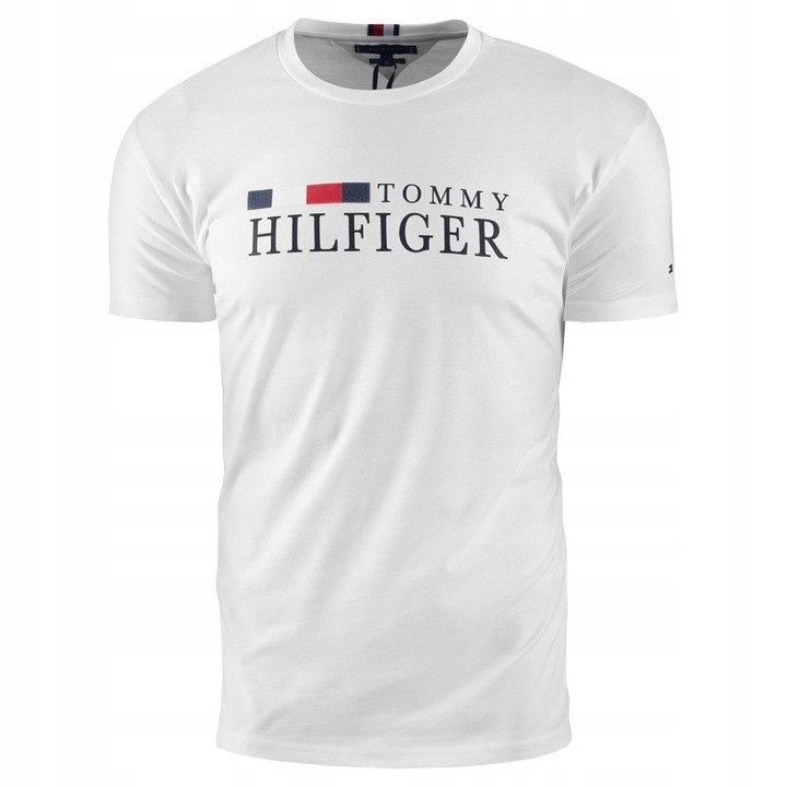 KOSZULKA MĘSKA T-SHIRT TOMMY HILFIGER BIAŁA L