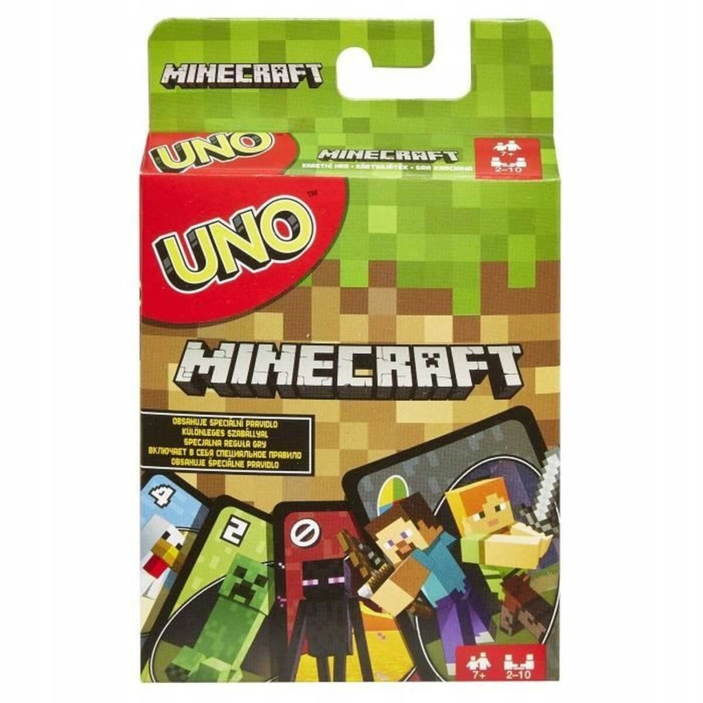 Gra Planszowa Mattel Uno Minecraft