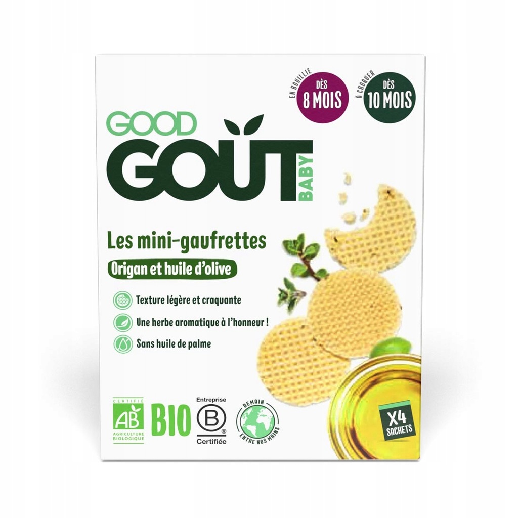 Good Gout BIO BIO Wafle z oregano i oliwą z oliwek