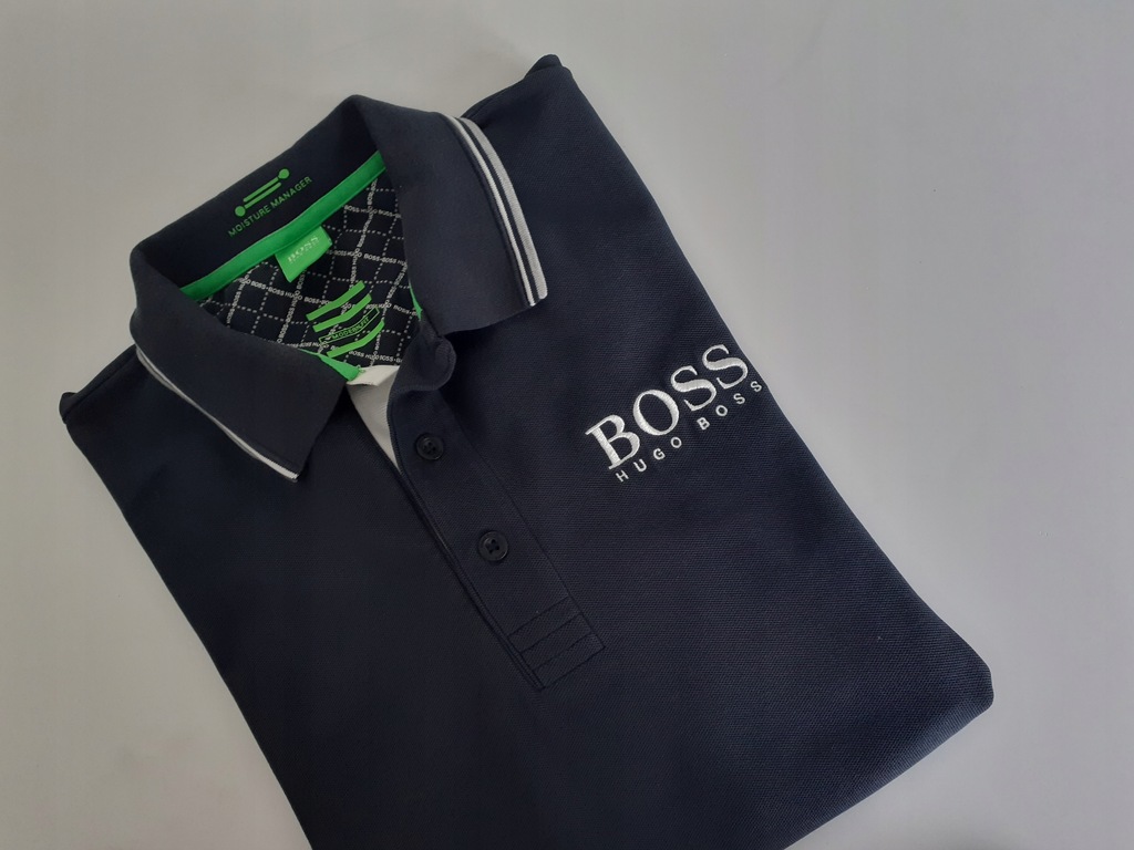 HUGO BOSS _ GREEN _ POLO roz L