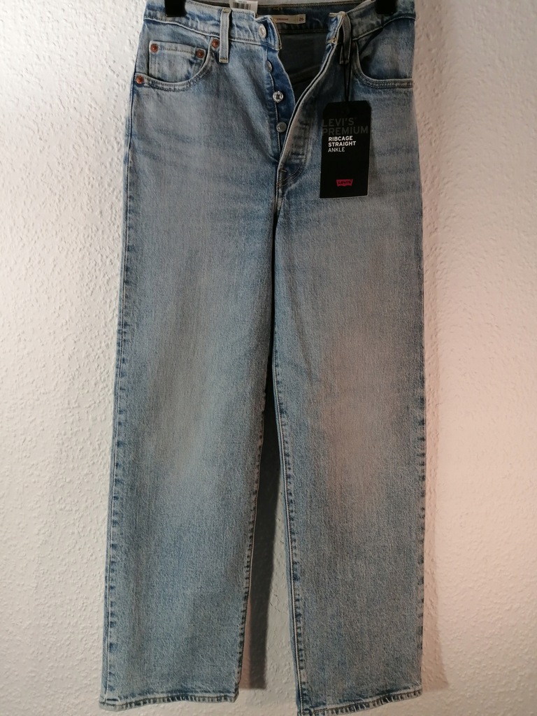 jeansy damskie Levis RIBCAGE STRAIGHT ANKLE 26/27