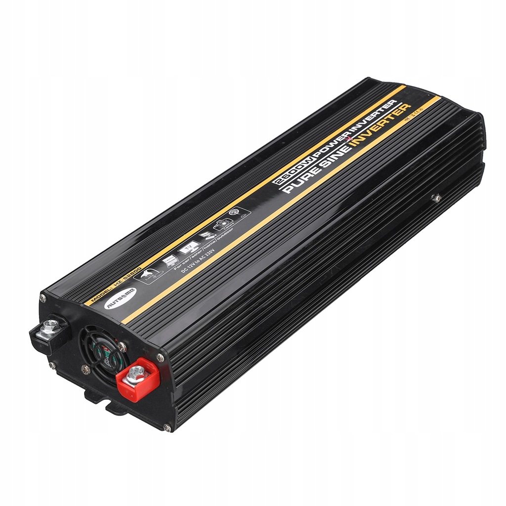 PRZETWORNICA 12V 220V 2600W CZYSTY SINUS