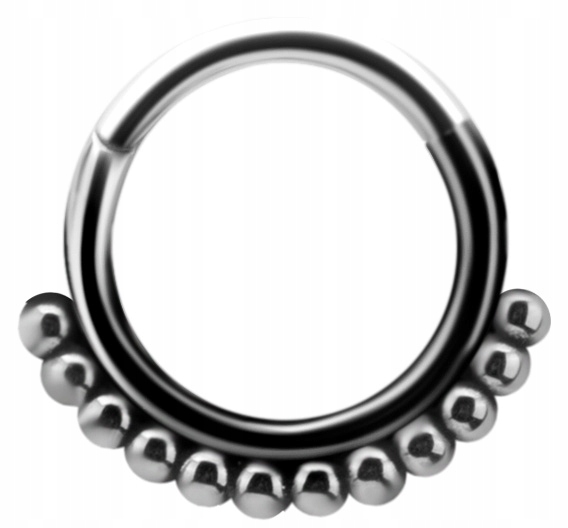 SS316L hinged segment ring 1,2x8 septum daith m24