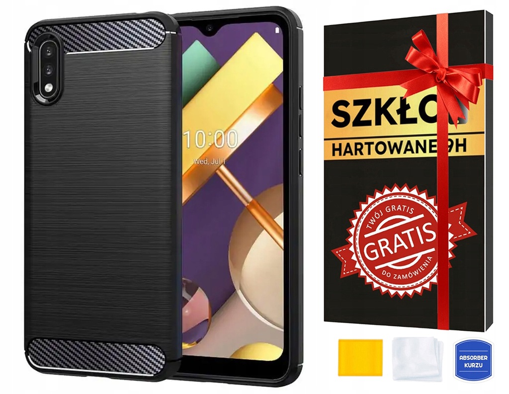 Etui do LG K22, Plecki Case + SZKŁO