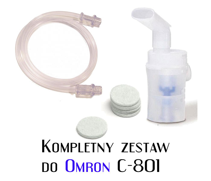 Zestaw OMRON C801 Nebulizator Przewód Filtry