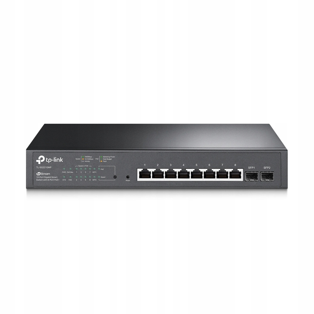 TP-Link TL-SG2210MP łącza sieciowe Zarządzany L2/L2+ Gigabit Ethernet (10/1