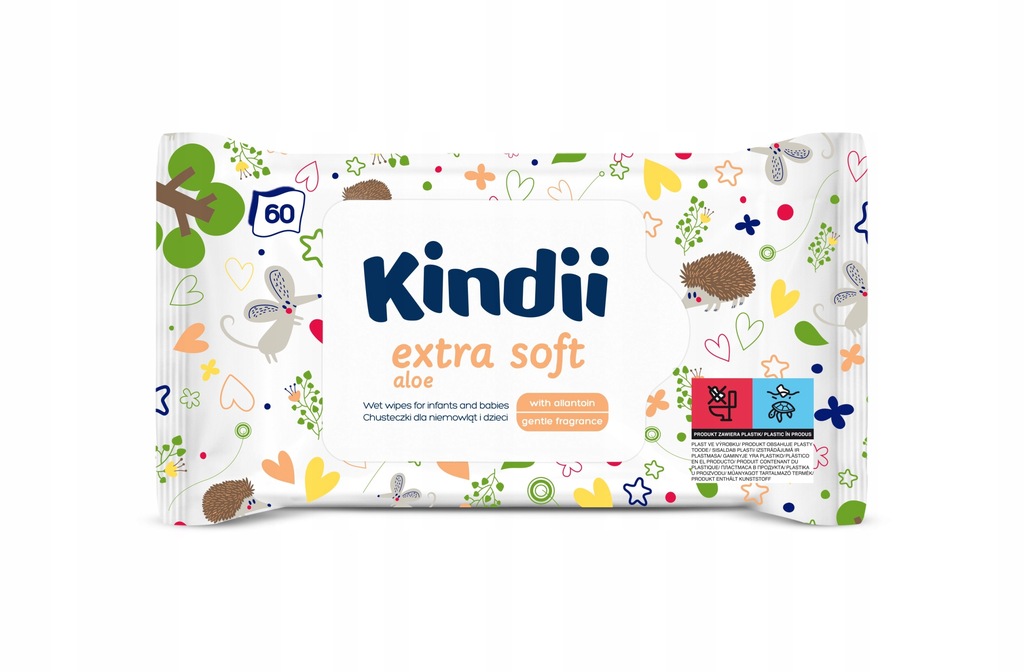 HARPER Kindii Chusteczki Extra Soft Aloe 60