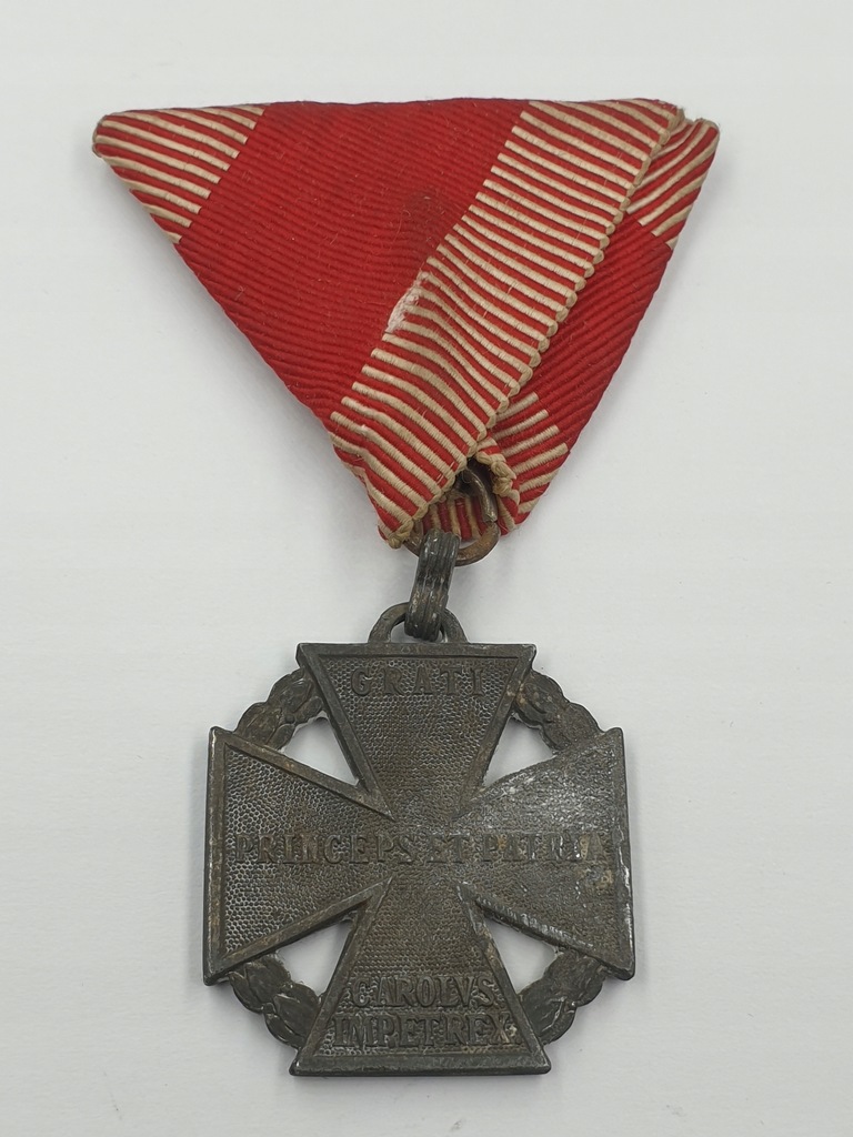 Austro-Węgry Krzyż Wojskowy Karola rzadka sygn. JC