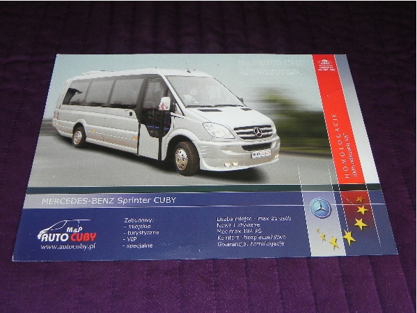 Mercedes Sprinter Minibus autobus Auto Cuby