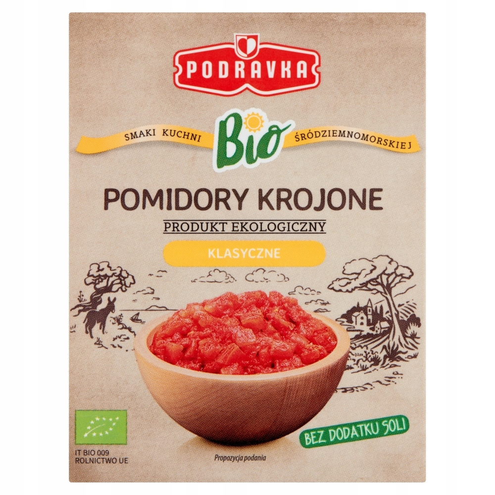 POMIDORY PODRAVKA KROJONE BIO W SOKU POMIDOROWYM 3