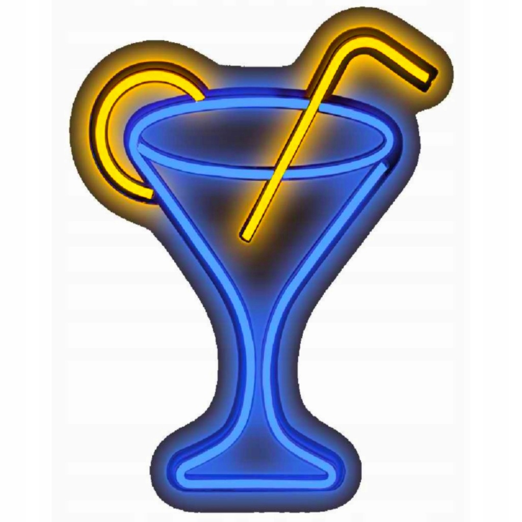 Neon LED reklama baru kieliszek drink neonowy USB