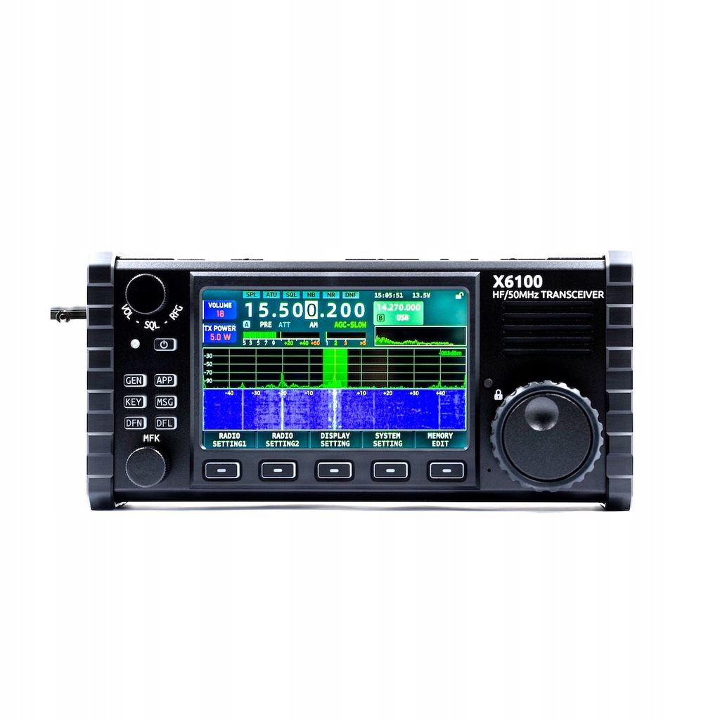 XIEGU X6100 radiotelefon HF SDR ATU bateria