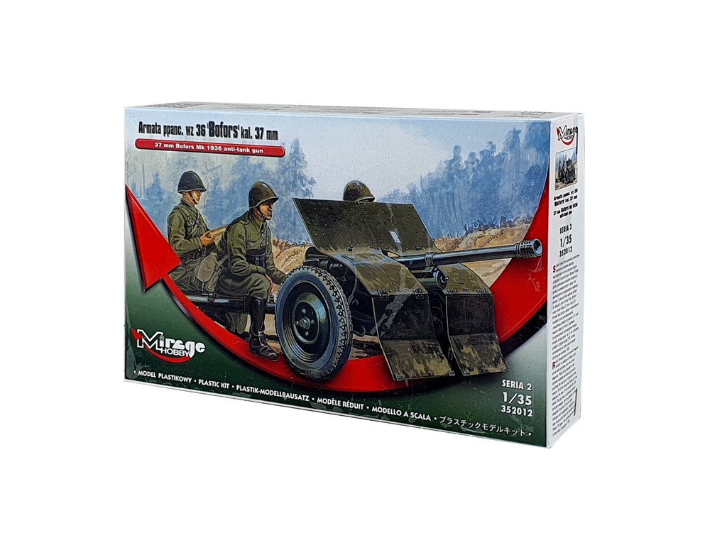Model Mirage Hobby Armata P.Panc. Kal.37mm Bofors