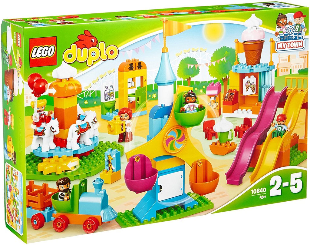 LEGO DUPLO 10840 DUŻE WESOŁE MIASTECZKO - 9232035186 - oficjalne ...