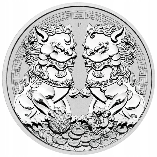 Купить Монета Double Pixiu «Китайские львы» 2020 года, 1 унция, Ag: отзывы, фото, характеристики в интерне-магазине Aredi.ru