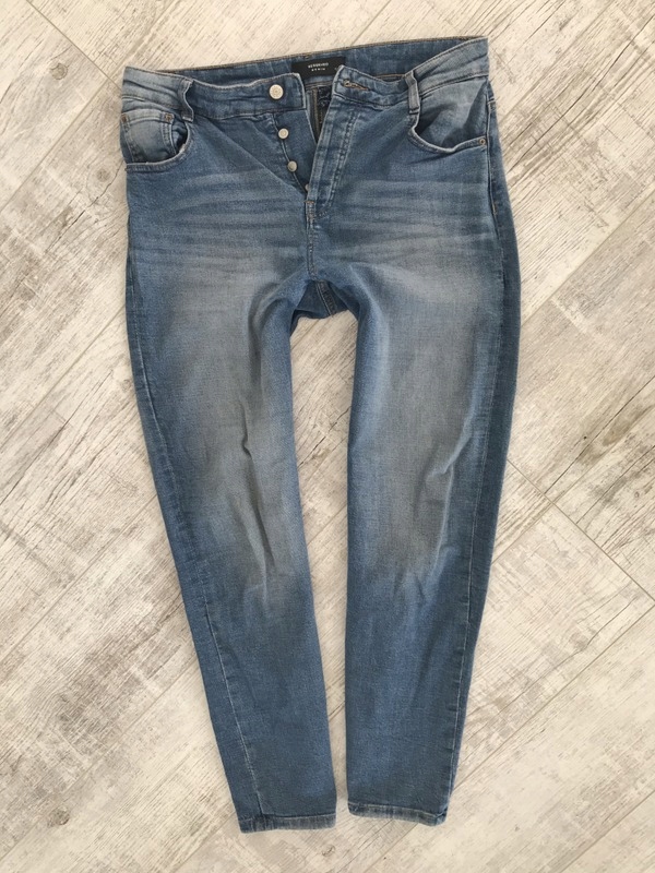 RESERVED * jeans slim boyfriend spodnie 42 XL