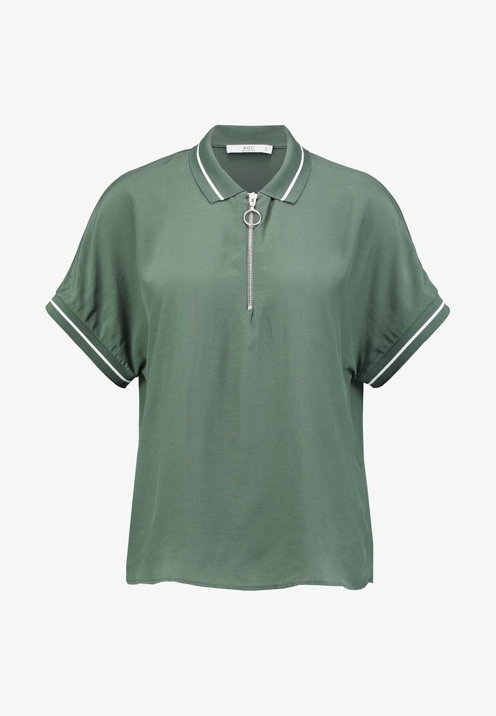 OAK106 ESPRIT KOSZULKA POLO KHAKI Z ZAMKEIM XL