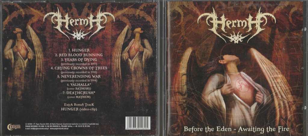 Płyta CD Hermh - Before The Eden - Awaiting The Fire 2004 I Wydanie Pagan _