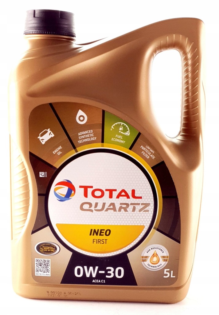 OLEJ SILNIKOWY TOTAL 0W30 QUARTZ INEO FIRST 5L