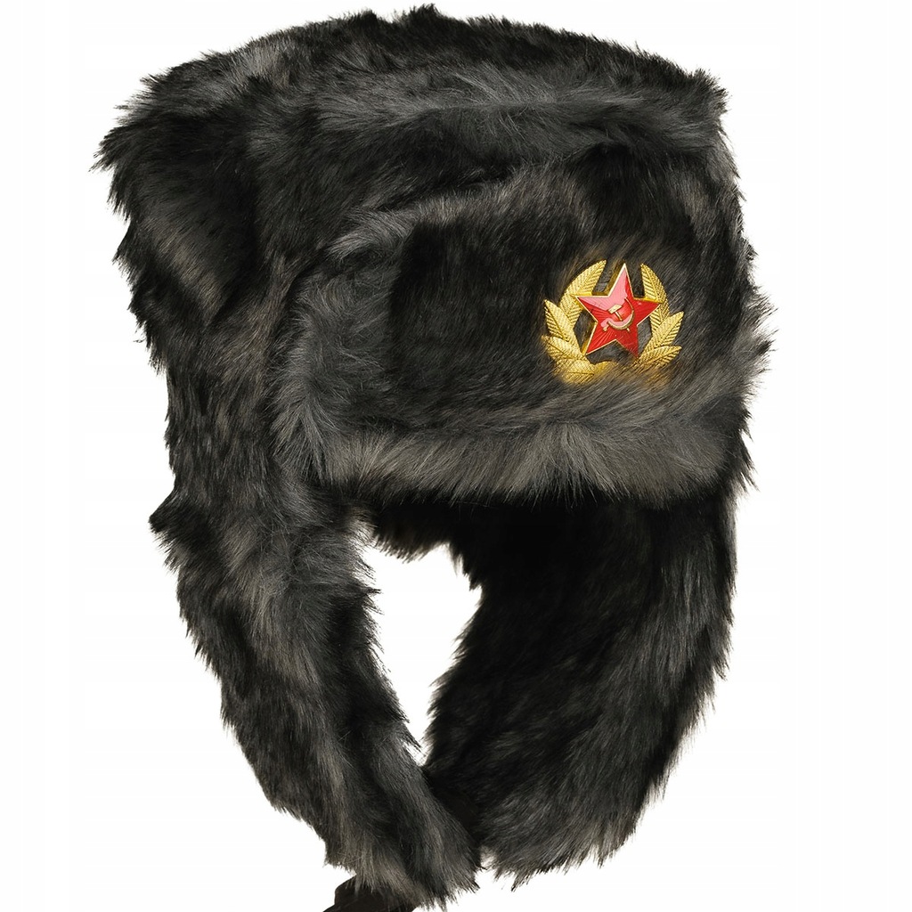 Czapka Uszatka Uszanka FUTRZANA ZSRR Shapka Cz L
