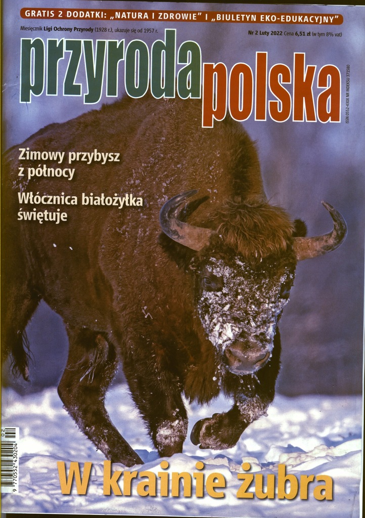 PRZYRODA POLSKA 2/2022 W KRAINIE ŻUBRA + 2 DODATKI