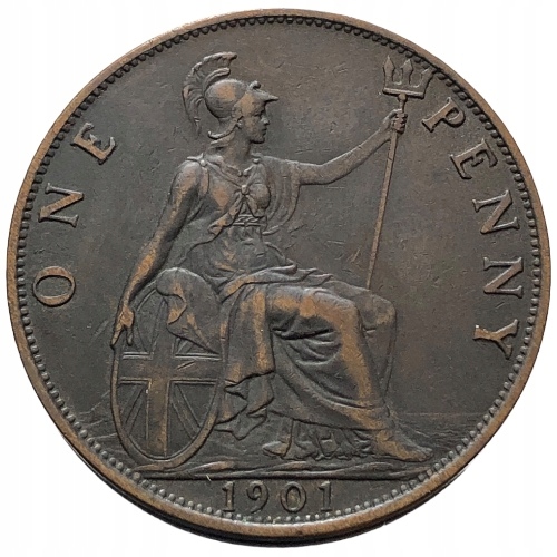 66860. Wielka Brytania, 1 pens, 1901r.